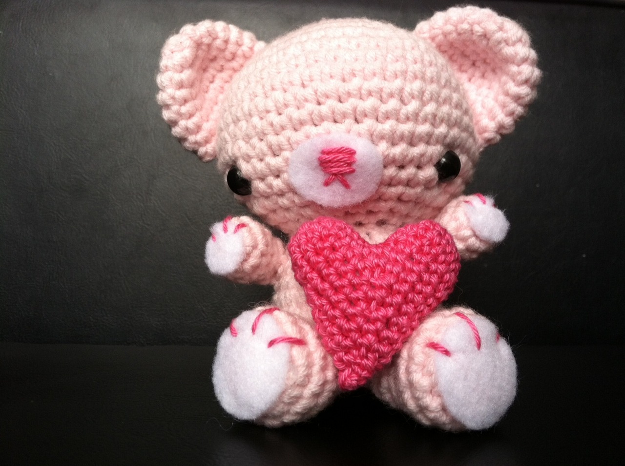 Valentine Bamse med hjerte