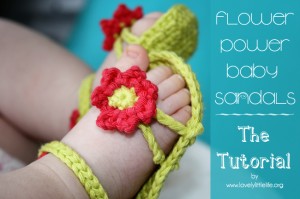 Baby Flower Power sandaler
