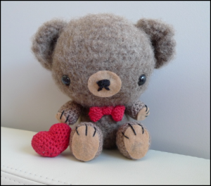 Valentine bamse af Stephanie