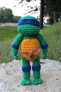 Teenage Mutant Ninja Turtle med pizza
