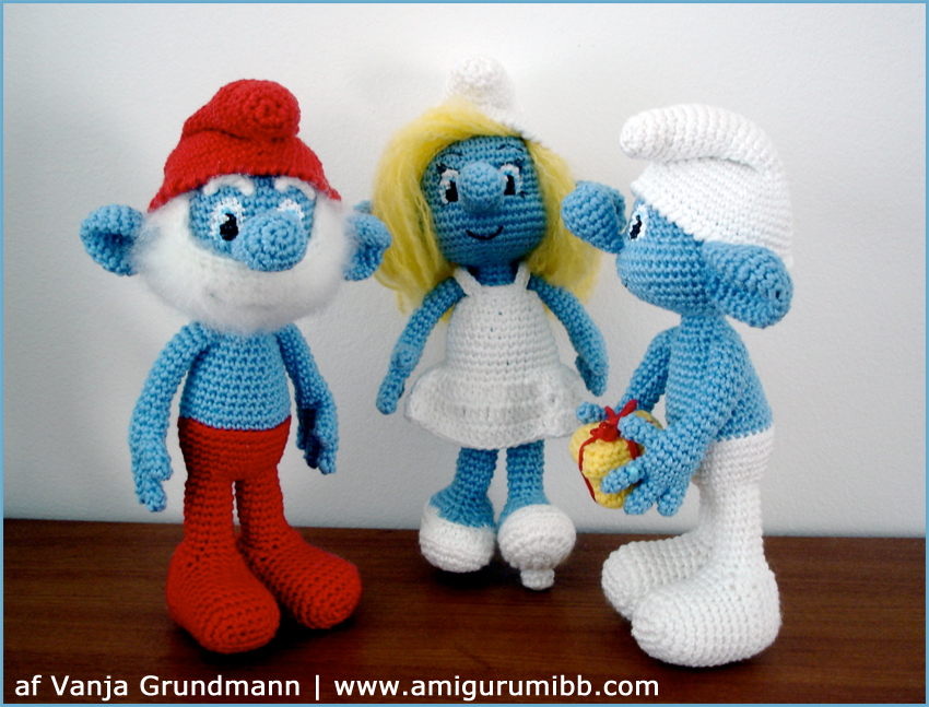 Smølferne af Vanja Grundmann, AmigurumiBB