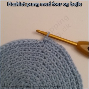 #5 hæklet pung med foer og bøjle