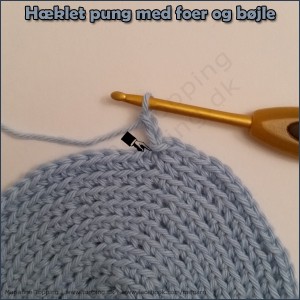 #6 hæklet pung med foer og bøjle