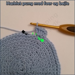 #7 hæklet pung med foer og bøjle