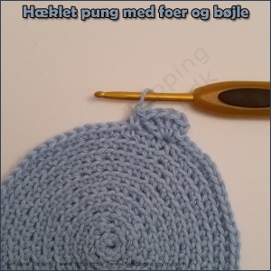 #8 hæklet pung med foer og bøjle