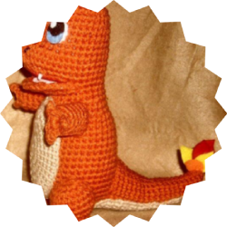 Hæklede Pokemon Charmander