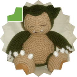 Hæklede Pokemon Snorlax